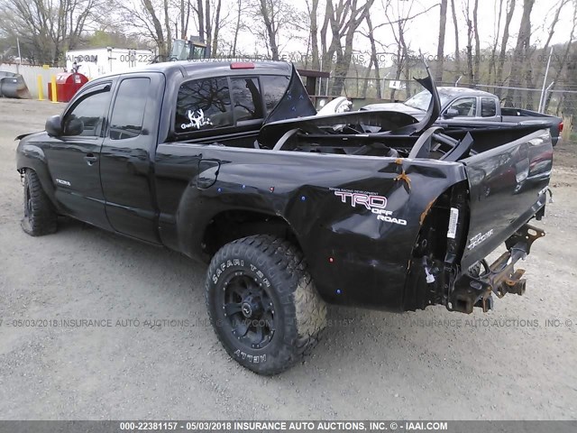 5TEUU42N96Z246155 - 2006 TOYOTA TACOMA ACCESS CAB BLACK photo 3