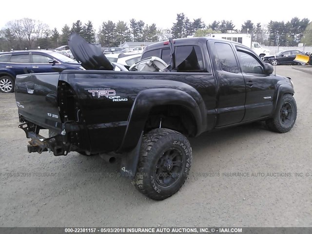 5TEUU42N96Z246155 - 2006 TOYOTA TACOMA ACCESS CAB BLACK photo 4