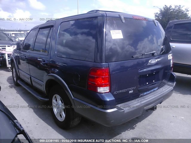 1FMRU15W24LA23486 - 2004 FORD EXPEDITION XLT ლურჯი ფოტო 3