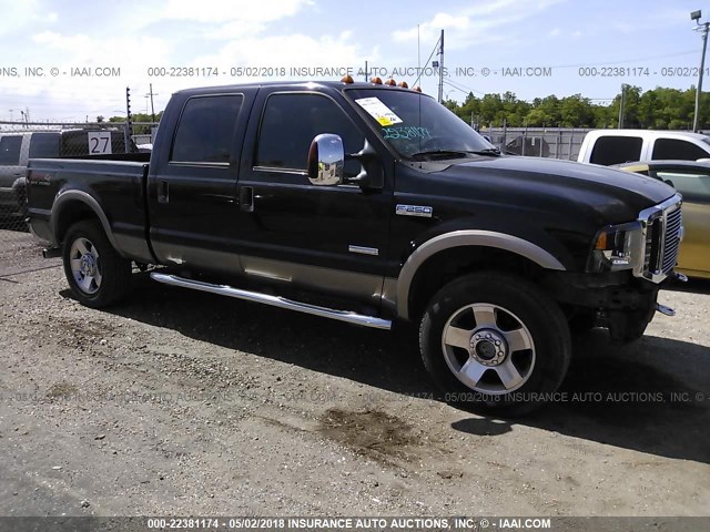 1FTSW21P06ED36659 - 2006 FORD F250 SUPER DUTY BLACK photo 1