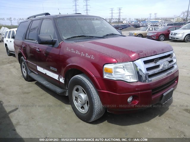 1FMFU15508LA12065 - 2008 FORD EXPEDITION XLT RED photo 1