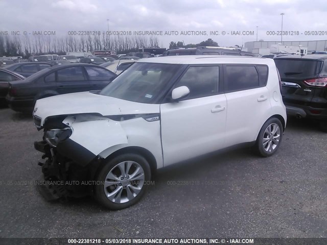 KNDJP3A50E7019674 - 2014 KIA SOUL + WHITE photo 2