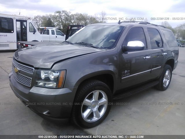 1GNSCAE01DR347912 - 2013 CHEVROLET TAHOE C1500  LS TAN photo 2