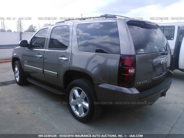 1GNSCAE01DR347912 - 2013 CHEVROLET TAHOE C1500  LS TAN photo 3