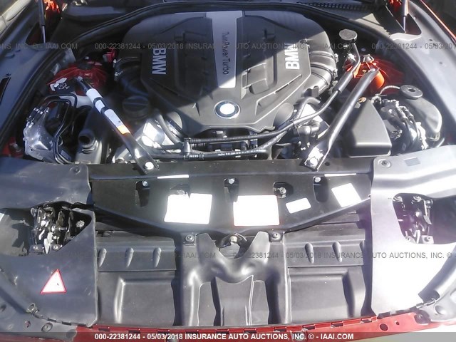 WBA6B4C56ED760207 - 2014 BMW 650 XI/GRAN COUPE ნარინჯისფერი ფოტო 10