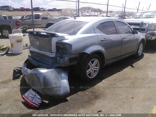 1B3LC56K78N614411 - 2008 DODGE AVENGER SXT SILVER photo 4