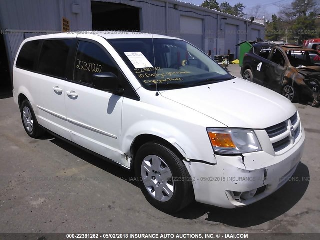 2D4RN4DE0AR122566 - 2010 DODGE GRAND CARAVAN SE WHITE photo 1