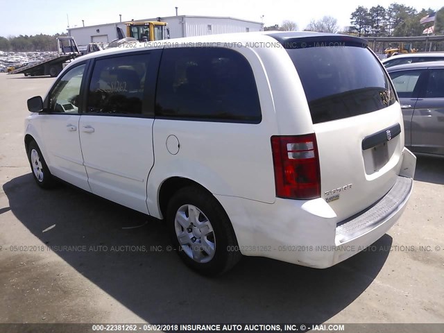 2D4RN4DE0AR122566 - 2010 DODGE GRAND CARAVAN SE WHITE photo 3