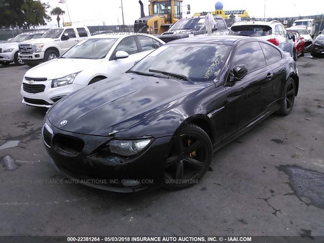 WBAEA5C54ACV93530 - 2010 BMW 650 I BLACK photo 2