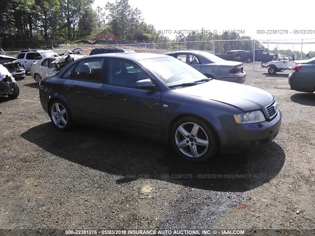 WAUJC68E35A044376 - 2005 AUDI A4 1.8T/1.8T SPECIAL GRAY photo 1