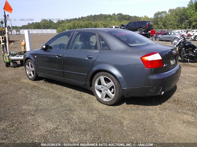 WAUJC68E35A044376 - 2005 AUDI A4 1.8T/1.8T SPECIAL GRAY photo 3