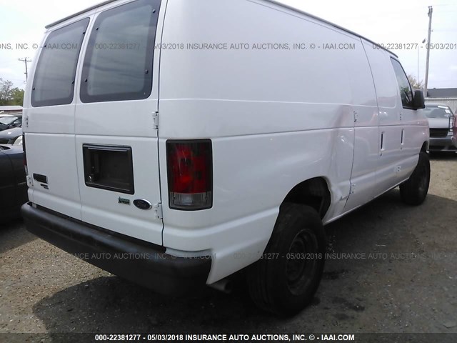 1FTNE2EW9BDB24683 - 2011 FORD ECONOLINE E250 VAN WHITE photo 4