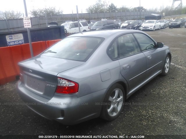 4S3BL616897230895 - 2009 SUBARU LEGACY 2.5I GRAY photo 4