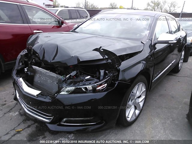 2G1125S3XJ9148465 - 2018 CHEVROLET IMPALA PREMIER BLACK photo 2