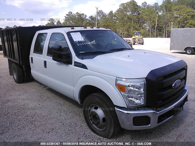 1FD8W3G62EEB45642 - 2014 FORD F350 SUPER DUTY WHITE photo 1