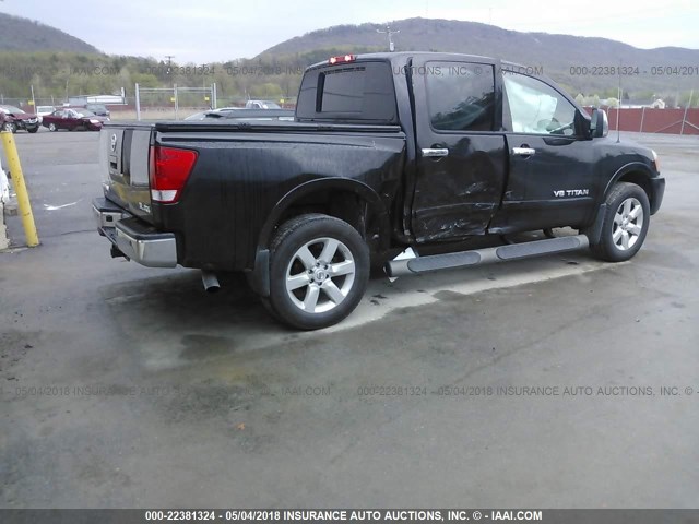 1N6AA0EC2CN322843 - 2012 NISSAN TITAN S/SV/SL/PRO-4X BLACK photo 4