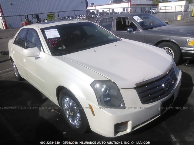 1G6DM577X40122136 - 2004 CADILLAC CTS WHITE photo 1
