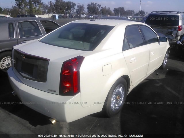 1G6DM577X40122136 - 2004 CADILLAC CTS WHITE photo 4