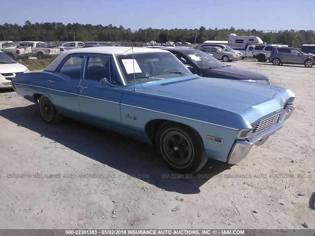 156698D165163 - 1968 CHEVROLET BEL AIR Light Blue photo 1