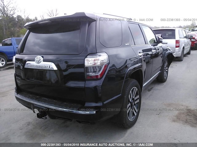 JTEBU5JR8J5518722 - 2018 TOYOTA 4RUNNER SR5 PREM/LTDL/TRAIL/TRD BLACK photo 4