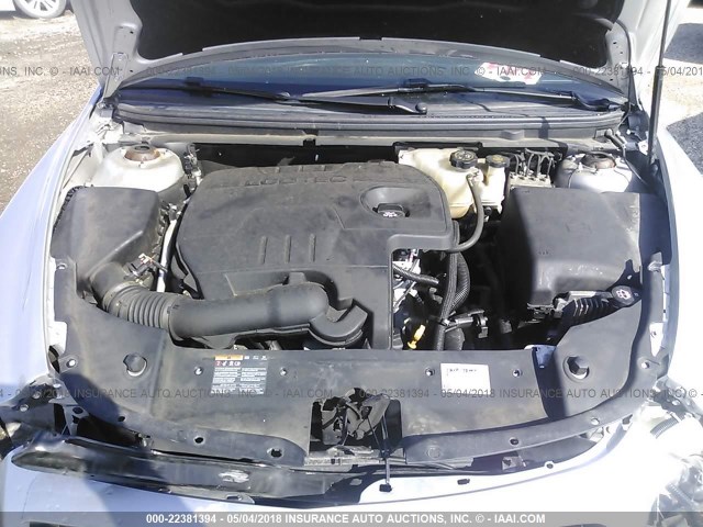 1G1ZC5E14BF337003 - 2011 CHEVROLET MALIBU 1LT 银色 照片 10