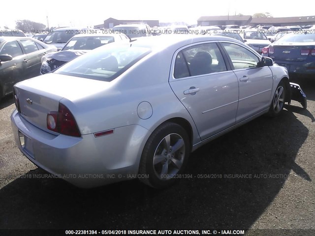 1G1ZC5E14BF337003 - 2011 CHEVROLET MALIBU 1LT 银色 照片 4