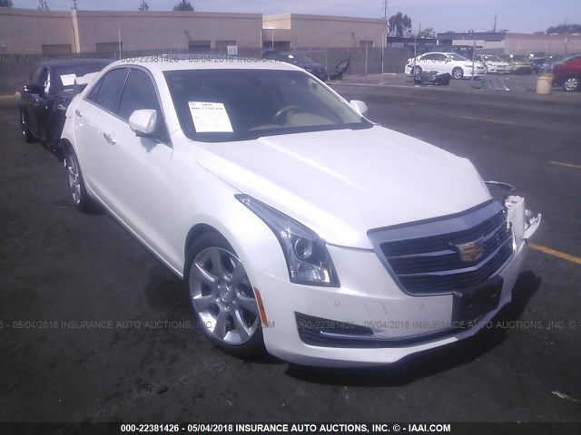 1G6AB5RA4F0122931 - 2015 CADILLAC ATS LUXURY WHITE photo 1