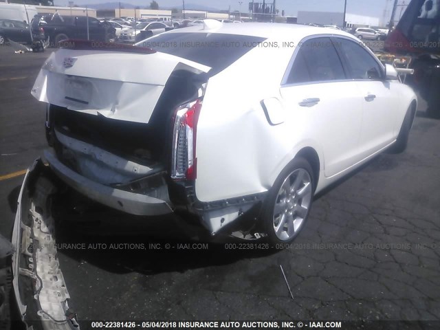 1G6AB5RA4F0122931 - 2015 CADILLAC ATS LUXURY WHITE photo 4