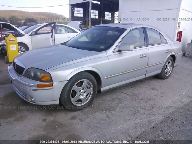 1LNHM86S91Y641953 - 2001 LINCOLN LS SILVER photo 2