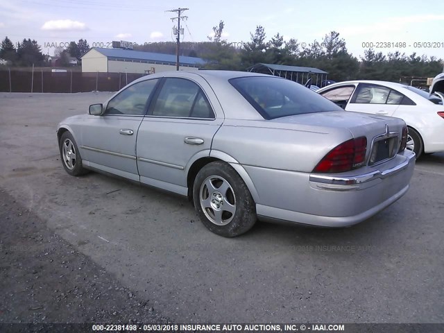 1LNHM86S91Y641953 - 2001 LINCOLN LS SILVER photo 3