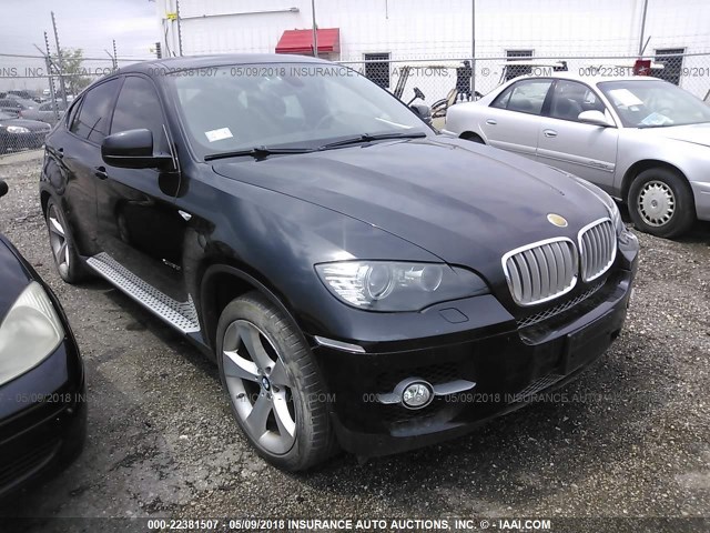 5UXFG83529LZ92373 - 2009 BMW X6 BLACK photo 1
