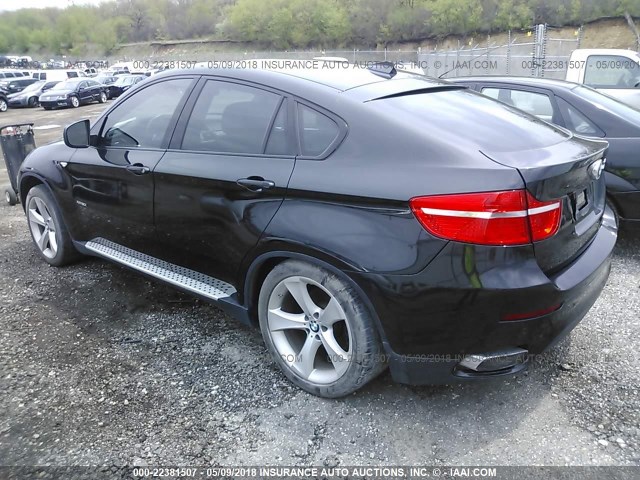 5UXFG83529LZ92373 - 2009 BMW X6 BLACK photo 3