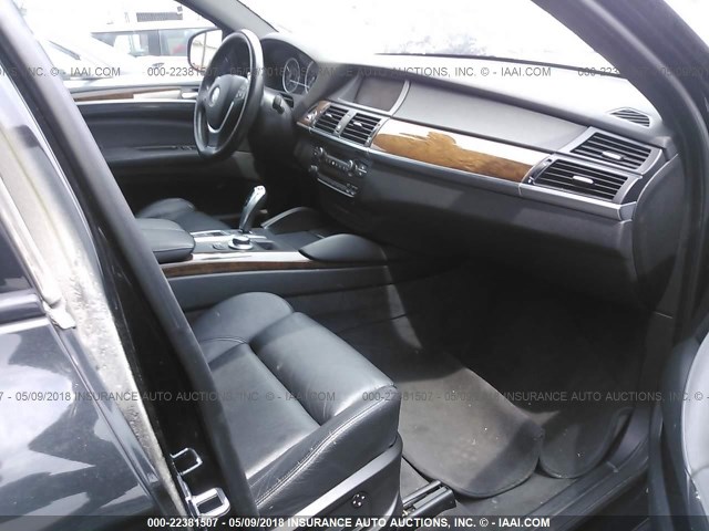 5UXFG83529LZ92373 - 2009 BMW X6 BLACK photo 5