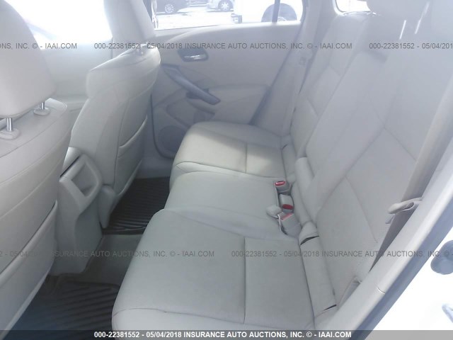 5J8TB4H32DL010175 - 2013 ACURA RDX WHITE photo 8