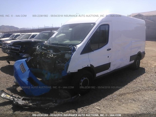 1FTNR2CM1FKA73736 - 2015 FORD TRANSIT T-250 WHITE photo 2