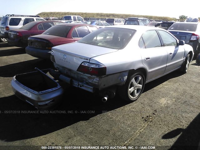 19UUA56803A051426 - 2003 ACURA 3.2TL TYPE-S SILVER photo 4