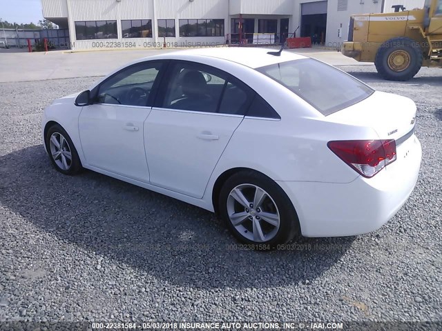 1G1PE5SB1D7244905 - 2013 CHEVROLET CRUZE LT WHITE photo 3