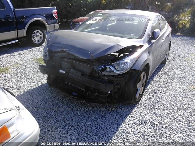 5NPDH4AE3DH436345 - 2013 HYUNDAI ELANTRA GLS/LIMITED GRAY photo 6