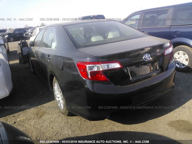 4T1BD1FK7DU088034 - 2013 TOYOTA CAMRY HYBRID/LE/XLE 黑色 照片 3