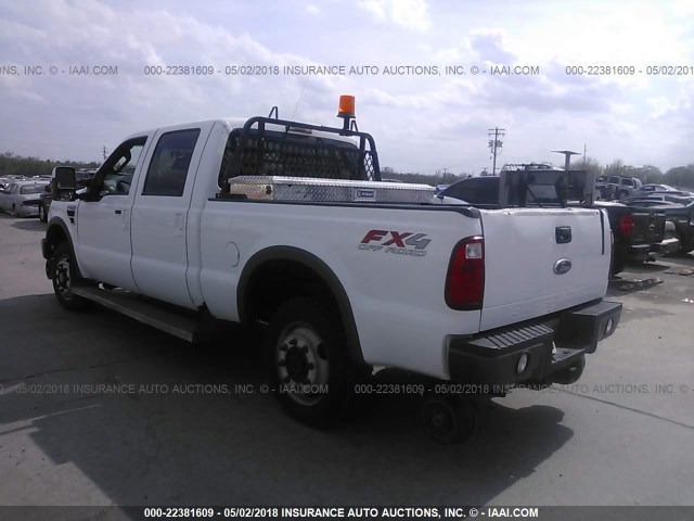 1FTWW31538EE33525 - 2008 FORD F350 SRW SUPER DUTY WHITE photo 3