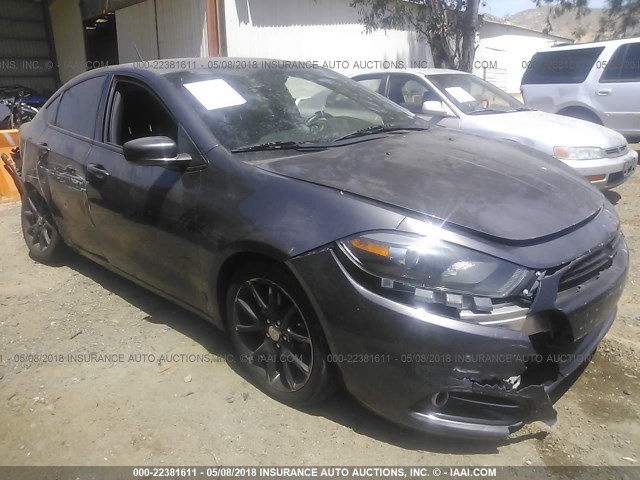 1C3CDFBB1FD126702 - 2015 DODGE DART SXT GRAY photo 1