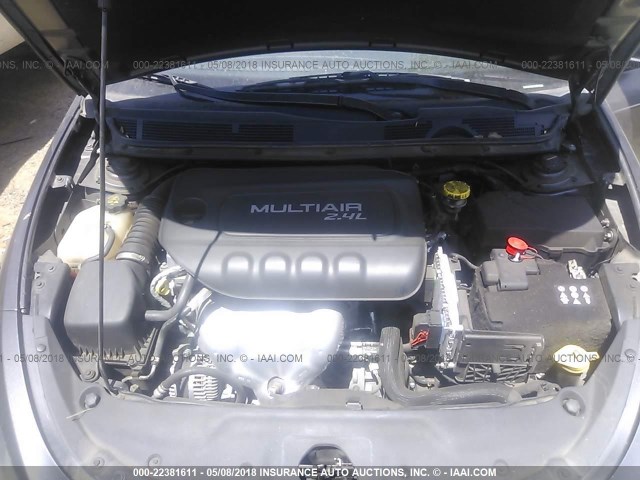 1C3CDFBB1FD126702 - 2015 DODGE DART SXT GRAY photo 10