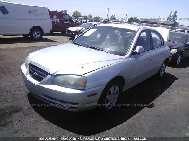 KMHDN46D86U365799 - 2006 HYUNDAI ELANTRA GLS/GT/LIMITED SILVER photo 2