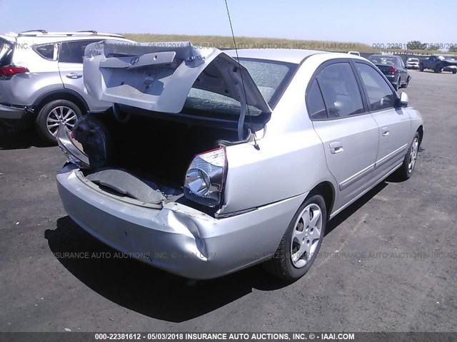 KMHDN46D86U365799 - 2006 HYUNDAI ELANTRA GLS/GT/LIMITED SILVER photo 4