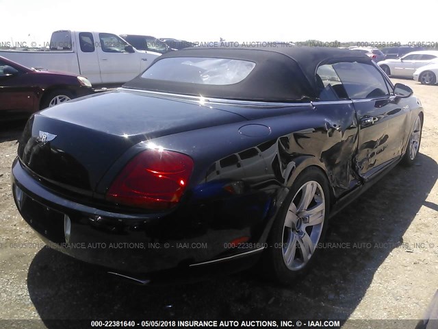 SCBDR33W18C054347 - 2008 BENTLEY CONTINENTAL GTC BLACK photo 4