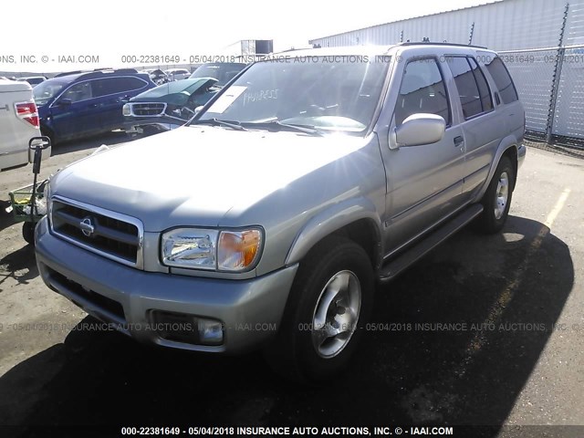 JN8DR09Y61W570426 - 2001 NISSAN PATHFINDER LE/SE/XE GRAY photo 2