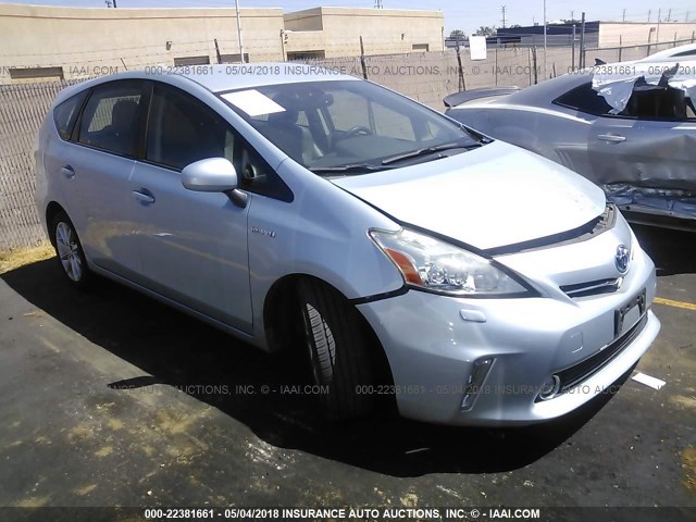 JTDZN3EU9C3021714 - 2012 TOYOTA PRIUS V Light Blue photo 1