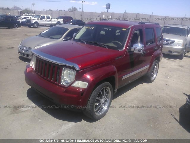 1J8GP28K38W134188 - 2008 JEEP LIBERTY 红色 照片 2