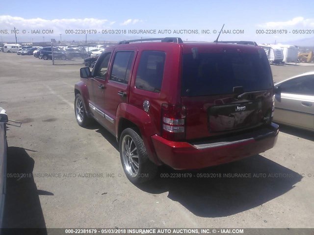 1J8GP28K38W134188 - 2008 JEEP LIBERTY 红色 照片 3