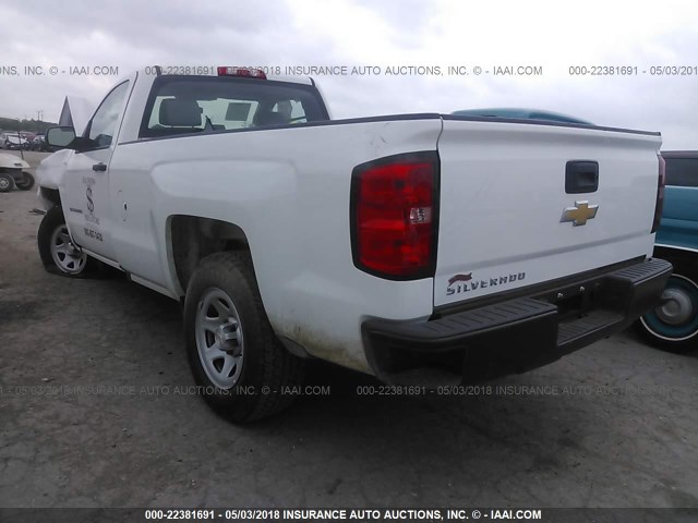 1GCNCNEH0GZ238042 - 2016 CHEVROLET SILVERADO C1500/C1500  LS WHITE photo 3